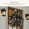 MACKENZIE-CHILDS Wreath Hanger, Door Hanger for Christmas Wreaths or Seasonal Decor, Gray-and-White Sterling Check view 2