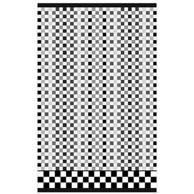 MACKENZIE-CHILDS Cotton Hand Towel, Cute Decorative Hand Towel for Bathroom or Kitchen, Black-and-White Micro Check