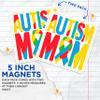 (2 Pack) Autism Mom Magnets - Autism Awarness Magnet - 5" On Longest Side - Premium Magnet - for Cars, Refrigerators, Toolboxes, Lockers - Made in USA - MAG1088 view 3
