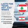 (2 Pack) Lebanon World Flag Magnets - Pride - 5 Inches On Longest Side - Premium Magnet - Choose from Over 200 Countries - for Cars, Refrigerators, Toolboxes, Lockers - Made in USA - MAG0907 view 4