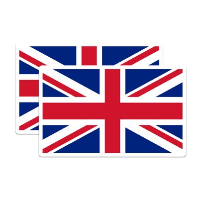 (2 Pack) U.K. United Kingdom Magnets - Pride - 5 Inches On Longest Side - Premium Magnet - Choose from Over 200 Countries - for Cars, Refrigerators, Toolboxes, Lockers - Made in USA - MAG1006