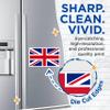 (2 Pack) U.K. United Kingdom Magnets - Pride - 5 Inches On Longest Side - Premium Magnet - Choose from Over 200 Countries - for Cars, Refrigerators, Toolboxes, Lockers - Made in USA - MAG1006 view 2