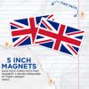 (2 Pack) U.K. United Kingdom Magnets - Pride - 5 Inches On Longest Side - Premium Magnet - Choose from Over 200 Countries - for Cars, Refrigerators, Toolboxes, Lockers - Made in USA - MAG1006 view 3