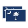 (2 Pack) South Carolina State Flag Magnets - SC State Flag Magnet - Choose from 50 States - 5" On Longest Side - Premium Magnet - for Cars, Refrigerators, Toolboxes - Made in USA - MAG1326 view 1