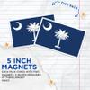 (2 Pack) South Carolina State Flag Magnets - SC State Flag Magnet - Choose from 50 States - 5" On Longest Side - Premium Magnet - for Cars, Refrigerators, Toolboxes - Made in USA - MAG1326 view 3