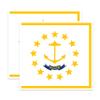 (2 Pack) Rhode Island State Flag Magnets - RI State Flag Magnet - Choose from 50 States - 5" On Longest Side - Premium Magnet - for Cars, Refrigerators, Toolboxes - Made in USA - MAG1325 view 1