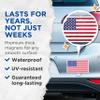 (2 Pack) U.S. United State World Flag Magnets - Pride - 5 Inches On Longest Side - Premium Magnet - Choose from Over 200 Countries - For Cars, Refrigerators, Toolboxes, Lockers - Made In USA - MAG1007 view 4