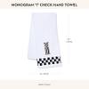 MACKENZIE-CHILDS Monogram Cotton Hand Towel, Cute Black-and-White Decorative Monogrammed Hand Towel for Bathroom or Kitchen, I view 4