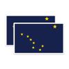 (2 Pack) Alaska State Flag Magnets - AK State Flag Magnet - Choose from 50 States - 5" On Longest Side - Premium Magnet - for Cars, Refrigerators, Toolboxes - Made in USA - MAG1288 view 1