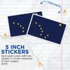 (2 Pack) Alaska State Flag Magnets - AK State Flag Magnet - Choose from 50 States - 5" On Longest Side - Premium Magnet - for Cars, Refrigerators, Toolboxes - Made in USA - MAG1288 view 3