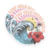 (2 Pack) Stay Wild Ocean Child Magnets - Beach Bum Ocean Lover - Surfer Surfing - 5" On Longest Side - Premium Magnet - for Cars, Refrigerators, Toolboxes, Lockers - Made in USA - MAG1077 view 1