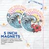 (2 Pack) Stay Wild Ocean Child Magnets - Beach Bum Ocean Lover - Surfer Surfing - 5" On Longest Side - Premium Magnet - for Cars, Refrigerators, Toolboxes, Lockers - Made in USA - MAG1077 view 3
