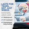 (2 Pack) Stay Wild Ocean Child Magnets - Beach Bum Ocean Lover - Surfer Surfing - 5" On Longest Side - Premium Magnet - for Cars, Refrigerators, Toolboxes, Lockers - Made in USA - MAG1077 view 4