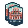 (2 Pack) Louisiana State and Capitol Magnets - LA State Magnet - Choose from 50 States - 5" On Longest Side - Premium Magnet - for Cars, Refrigerators, Toolboxes, Lockers - Made in USA - MAG1474 view 1