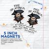 (2 Pack) The Beatings Will Continue Until Morale Improves Magnets - 5" On Longest Side - Premium Magnet - for Cars, Refrigerators, Toolboxes, Lockers - Made in USA - MAG1633 view 3