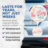 (2 Pack) Have The Day You Deserve Magnets - Funny Positive Inspiring Motivational - 5" On Longest Side - Premium Magnet - for Cars, Refrigerators, Toolboxes, Lockers - Made in USA - MAG1638 view 4