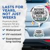 (2 Pack) Patience Loading Please Wait Magnets - Funny Sarcastic Impatient - 5" On Longest Side - Premium Magnet - for Cars, Refrigerators, Toolboxes, Lockers - Made in USA - MAG1672 view 4