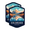 (2 Pack) Colorado State and Capitol Magnets - CO State Magnet - Choose from 50 States - 5" On Longest Side - Premium Magnet - for Cars, Refrigerators, Toolboxes, Lockers - Made in USA - MAG1462 view 1