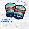 (2 Pack) Colorado State and Capitol Magnets - CO State Magnet - Choose from 50 States - 5" On Longest Side - Premium Magnet - for Cars, Refrigerators, Toolboxes, Lockers - Made in USA - MAG1462 view 3