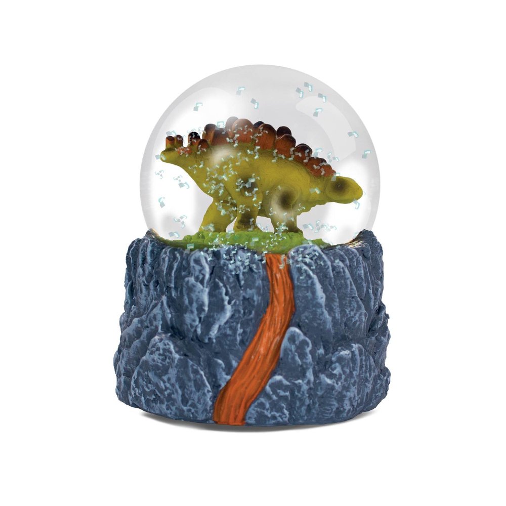 Water Globe - Stegosaurus from Deluxebase. Snow Globe Animal Decor with Dinosaur Figurines. Glass Globe with Resin Figurines and Molded Base. Home Decorations, Novelty Decor and Stegosaurus Gifts.
