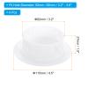 PATIKIL Air Conditioning Wall Hole Cover, 4Pcs Air Conditioner Blocking Hole Plug Decoration Water Pipe Sealing Plate Cover for 3.2" - 3.6" Diameter Hole, White view 2