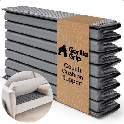 GORILLA GRIP Heavy Duty Couch Cushion Support Board to Fix Sagging Sofas, 21.5 x 54 Loveseat, Thick Plywood Boards Add Strong Seat Supports, Stay in Place Replacement Stuffing Under Couches Grey
