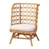 bali & pari Tania Bohemian Light Honey Rattan Accent Chair view 1