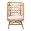 bali & pari Tania Bohemian Light Honey Rattan Accent Chair view 3