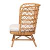 bali & pari Tania Bohemian Light Honey Rattan Accent Chair view 4