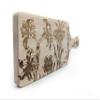 FLOWER FIELD Engraved Cutting Board | Nature Scene Wildflower Floral Pine Trees Mountains | Great Gift Idea! view 3