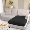 H.VERSAILTEX Super Stretch Individual Chaise Cover Sectional Couch Covers for L Shaped Sofa Both Left/Right Featuring Thick Jacquard Textured Twill Fabric (1 Piece Chaise Cover Large, Black) view 3