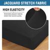 H.VERSAILTEX Super Stretch Individual Chaise Cover Sectional Couch Covers for L Shaped Sofa Both Left/Right Featuring Thick Jacquard Textured Twill Fabric (1 Piece Chaise Cover Large, Black) view 4