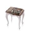Cugasmaru Daisy Wood Print Stretch Stool Covers 2PCS Soft Rectangle Bar Stool Covers Vanity Stool Cover Washable Counter Stool Covers Stool Cushion Slipcover view 1