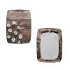 Cugasmaru Daisy Wood Print Stretch Stool Covers 2PCS Soft Rectangle Bar Stool Covers Vanity Stool Cover Washable Counter Stool Covers Stool Cushion Slipcover view 3