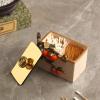 BABETRUE Toothpick Holder Toothpick Box with Lid Creative Multifunctional Compartment Cotton Swab Box Toothpick Storage Box Desktop Decoration Toothpick Dispenser(A) view 3