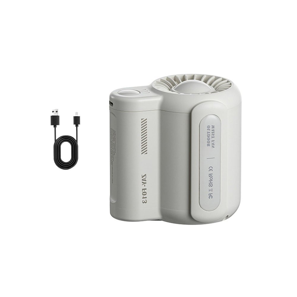 HomeLoft Basics Portable Waist Mounted Cool Fan for Outdoor Sports Summer Gifts - Wearable Fan Under Shirt,Small Fan Personal Fan with Clip,Shirt Fan Clip Waist (White)