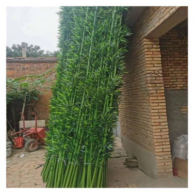 3ft 4ft 5ft 6ft 6.5ft 7ft Extra Tall Artificial Bamboo Plants Trees with Bamboo Trunks, Stems and Leaves - Fake Bamboo Silk Faux Tree Garden Fence Privacy Screen DIY Decor Outdoor Indoor(Pack of 40,1m