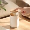 Toothpick Holder Push-type Toothpick Box Creative Automatic Pop-up Toothpick Box Home Dental Floss Cotton Swab Storage Box Toothpick Dispenser view 4