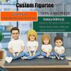 BLING-SURPRISE Personalized Custom Bobblehead A Family of Four Figurines full body from photo Anniversary Gift for Wife Handmade Home Decoration Custom Birthday Gift view 2