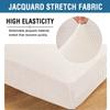 H.VERSAILTEX Super Stretch Individual Chaise Cover Sectional Couch Covers for L Shaped Sofa Both Left/Right Featuring Thick Jacquard Textured Twill Fabric (1 Piece Chaise Cover Large, Ivory) view 4