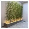 3ft 4ft 5ft 6ft 6.5ft 7ft Extra Tall Artificial Bamboo Plants Trees with Bamboo Trunks, Stems and Leaves - Fake Bamboo Silk Faux Tree Garden Fence Privacy Screen DIY Decor Outdoor Indoor(Pack of 100,2 view 1