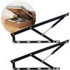 Hydraulic Bed Lift Mechanism Lift Pneumatic Support Box Bed Sofa Storage Space Saving DIY Project Lifter Lift Up Hardware Folding Lift Up Spring Hinges for Easy Bed Access Black(61cm/2FT) view 1