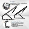 Hydraulic Bed Lift Mechanism Lift Pneumatic Support Box Bed Sofa Storage Space Saving DIY Project Lifter Lift Up Hardware Folding Lift Up Spring Hinges for Easy Bed Access Black(61cm/2FT) view 3