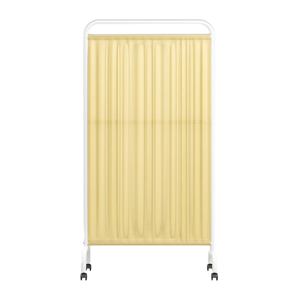 Medical Privacy Screen with Wheels, Foldable Room Divider for Adults, 6ft High Room Divider Clinic/Patient/Examination Room Temporary Fence, Space Saving(Beige,3-Panel)