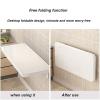 Aimery Wall Mounted Floating Table, Wooden Folding Dining Table, 50x100cm Drop Leaf Dining Table, Small Wooden Desk view 2