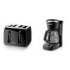 BLACK+DECKER 4-Slice Extra-Wide Toaster with 7 Shade Settings & 12-Cup Programmable Coffee Maker with Sneak-A-Cup view 1