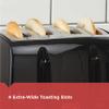 BLACK+DECKER 4-Slice Extra-Wide Toaster with 7 Shade Settings & 12-Cup Programmable Coffee Maker with Sneak-A-Cup view 4