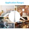 Msiud Desktop Stainless Steel Flower Vase, 7.87" L x 2.36" W x 1.96" H Thinnest Part is 1.2 cm Diameter Slim Cylinder Bud Vase for Wedding Centerpieces Round Mouth Waist Flower view 3
