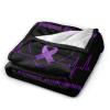Domestic Violence Awareness Ultra-Soft Micro Flannel Blanket 40x30 inch Throw Blankets for Bedroom Sofa view 3