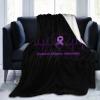 Domestic Violence Awareness Ultra-Soft Micro Flannel Blanket 40x30 inch Throw Blankets for Bedroom Sofa view 4